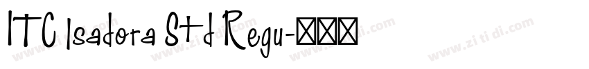 ITC lsadora Std Regu字体转换